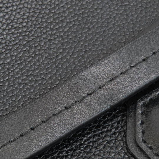 MICHAEL KORS Handbag leather black logo 2WAY Women Used Authentic