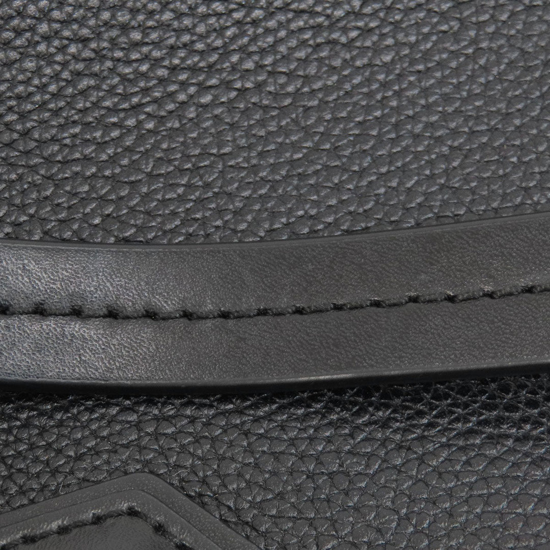 MICHAEL KORS Handbag leather black logo 2WAY Women Used Authentic