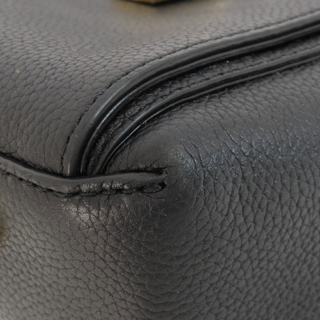 MICHAEL KORS Handbag leather black logo 2WAY Women Used Authentic