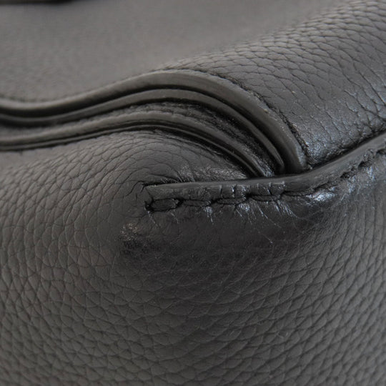 MICHAEL KORS Handbag leather black logo 2WAY Women Used Authentic