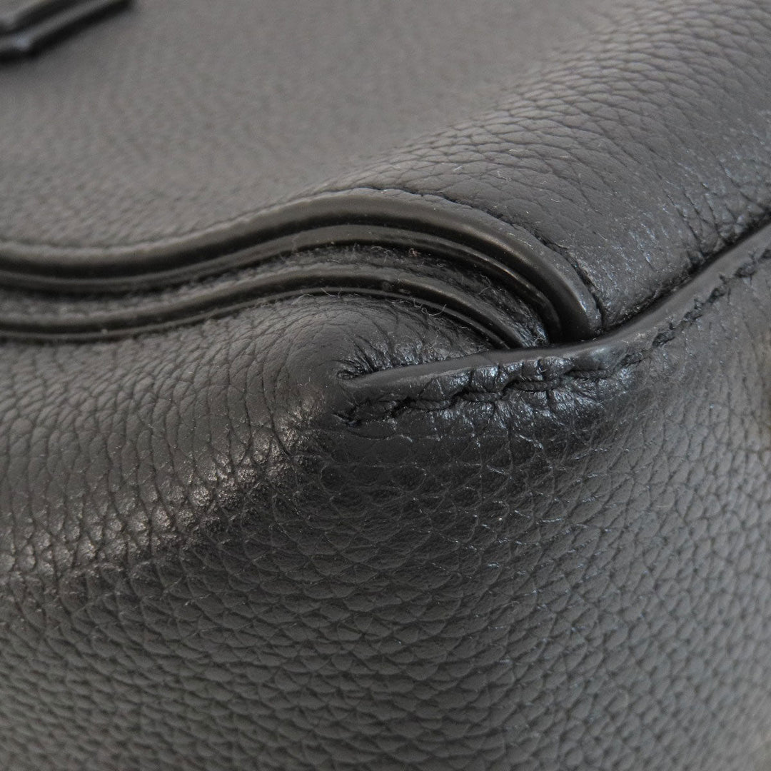 MICHAEL KORS Handbag leather black logo 2WAY Women Used Authentic