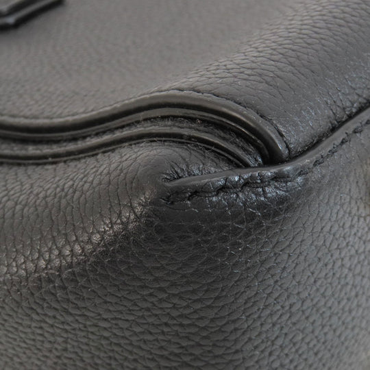 MICHAEL KORS Handbag leather black logo 2WAY Women Used Authentic