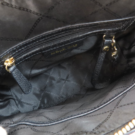 MICHAEL KORS Handbag leather black logo 2WAY Women Used Authentic