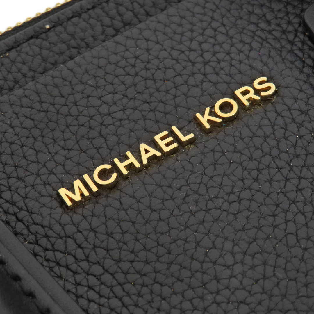 MICHAEL KORS Handbag leather black logo 2WAY Women Used Authentic