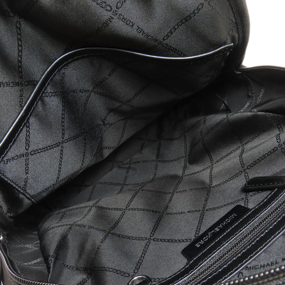 MICHAEL KORS Backpack Nylon black logo Women Used Authentic