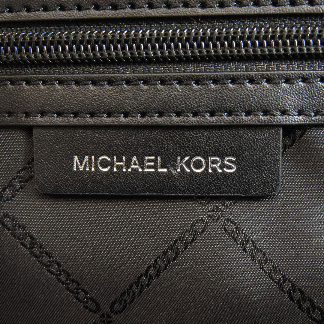 MICHAEL KORS Backpack Nylon black logo Women Used Authentic