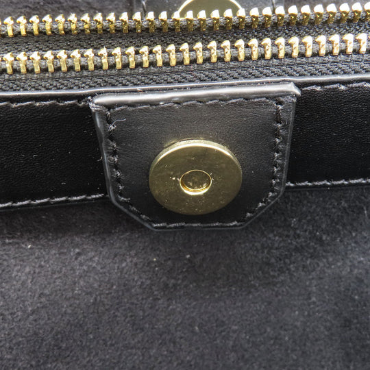 MICHAEL KORS Tote Bag leather black 2WAY Women Used Authentic