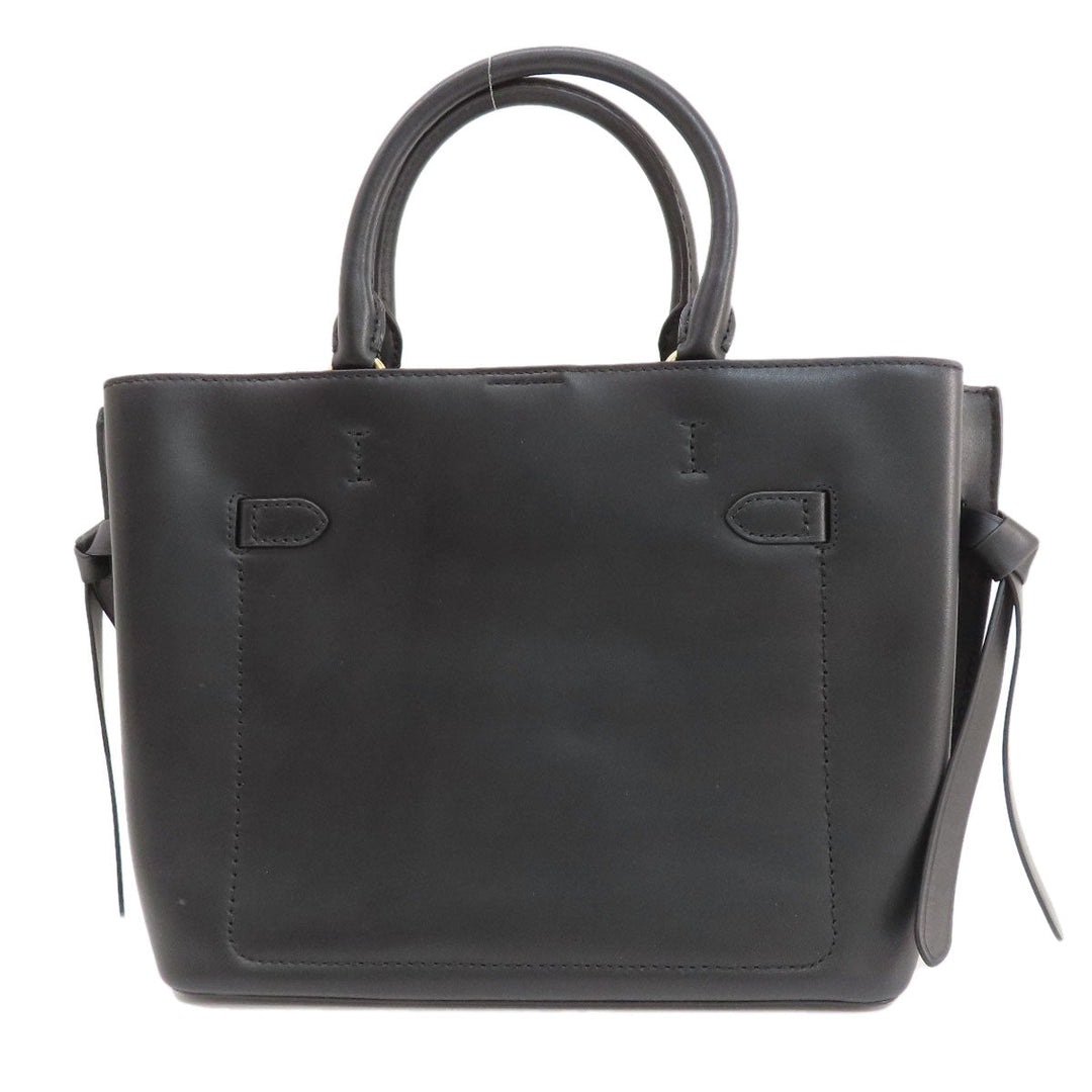 MICHAEL KORS Tote Bag leather black 2WAY Women Used Authentic