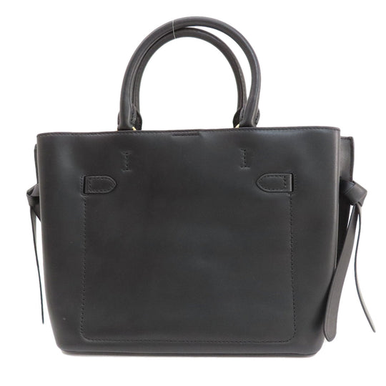 MICHAEL KORS Tote Bag leather black 2WAY Women Used Authentic