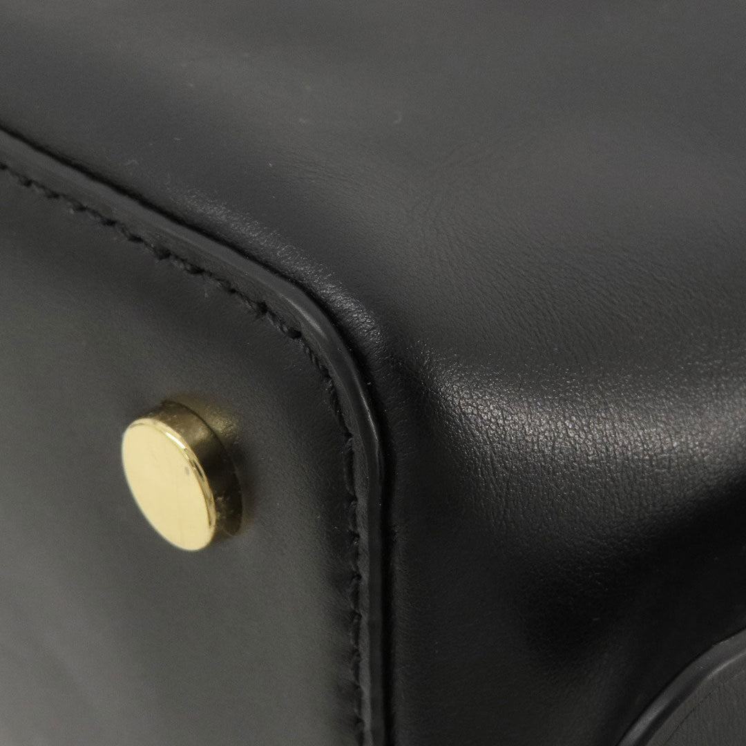 MICHAEL KORS Tote Bag leather black 2WAY Women Used Authentic