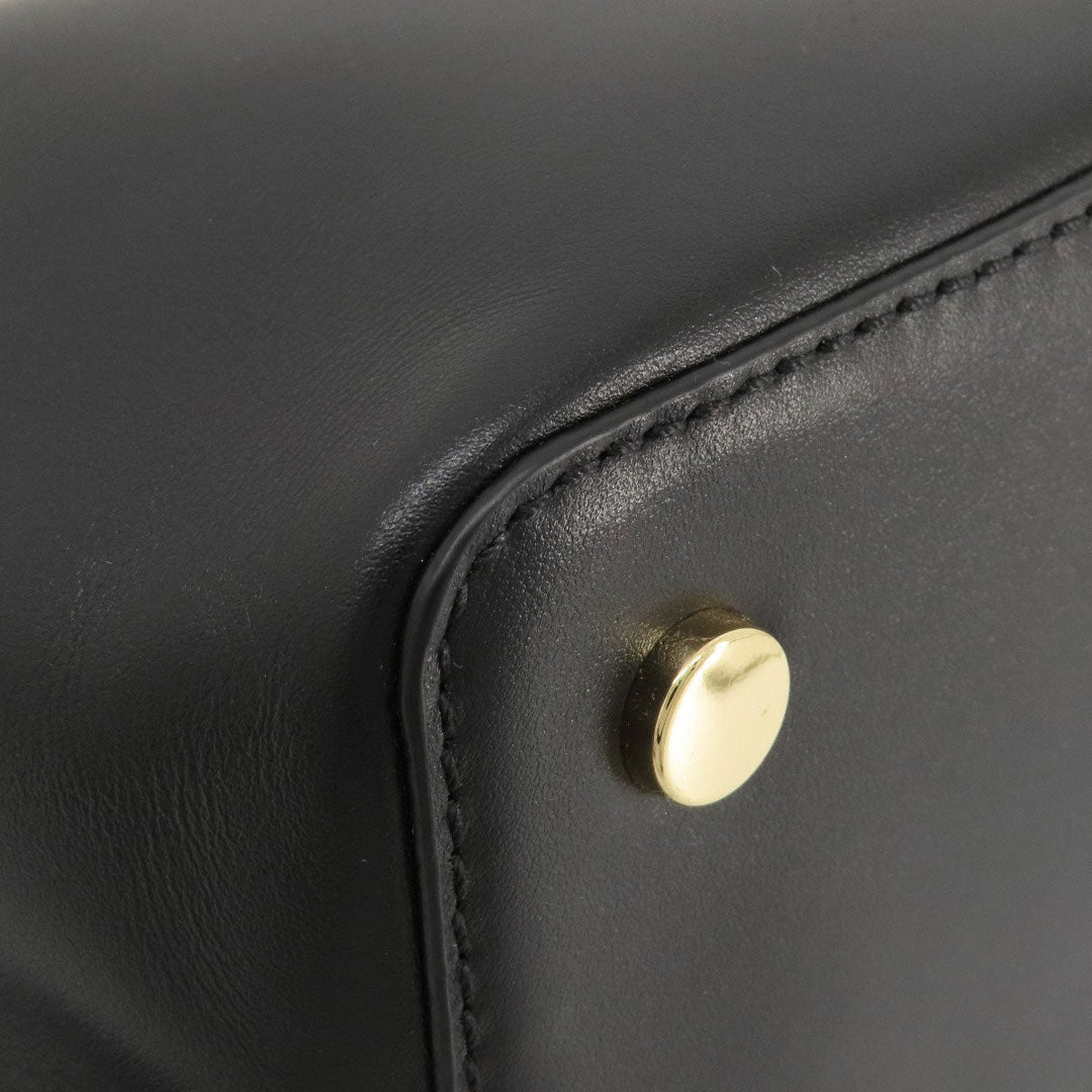 MICHAEL KORS Tote Bag leather black 2WAY Women Used Authentic