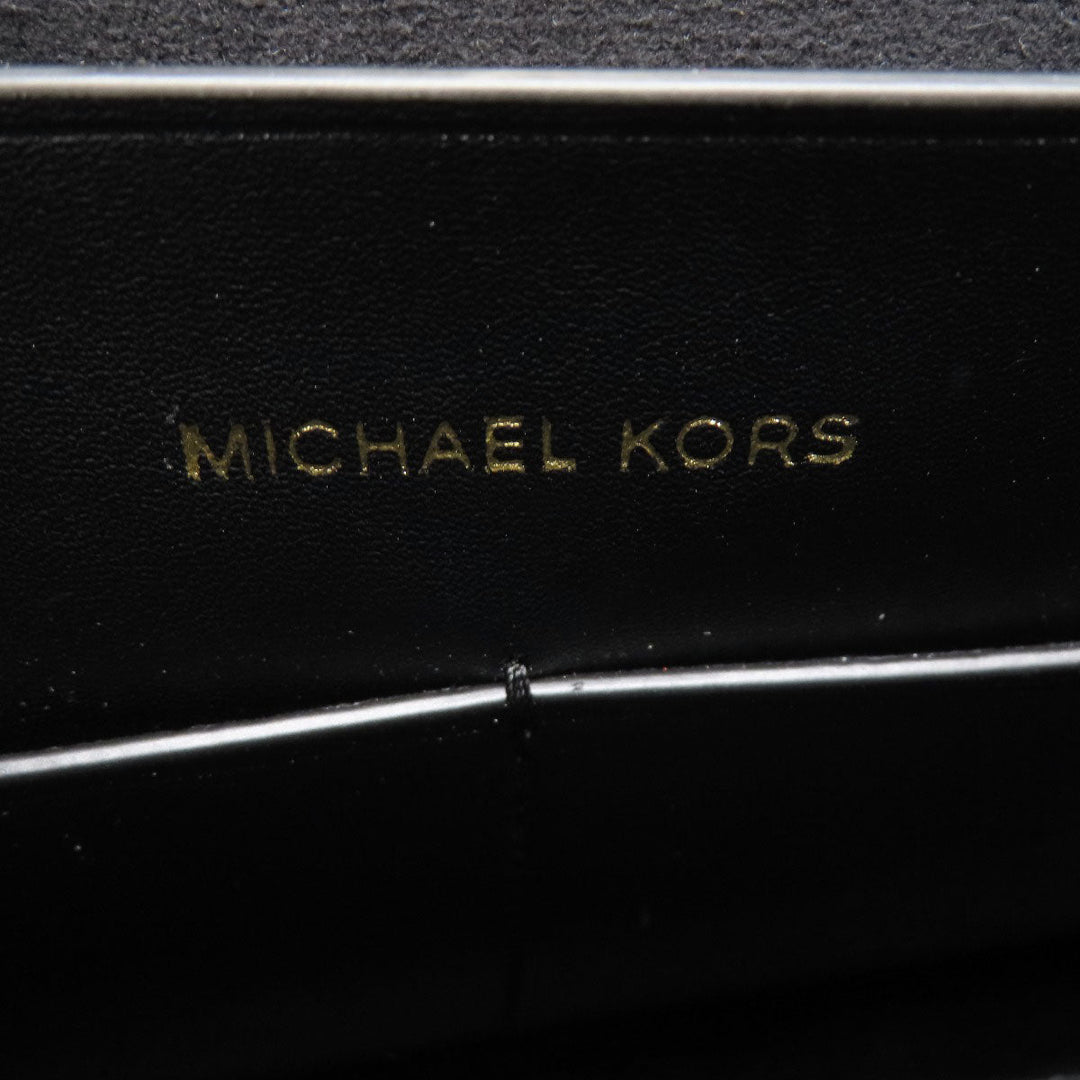 MICHAEL KORS Tote Bag leather black 2WAY Women Used Authentic