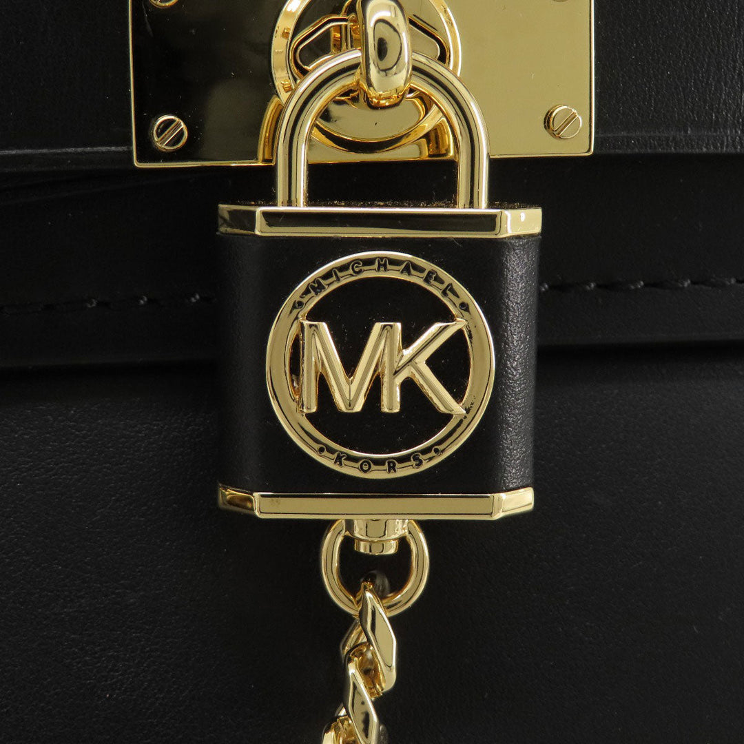 MICHAEL KORS Tote Bag leather black 2WAY Women Used Authentic