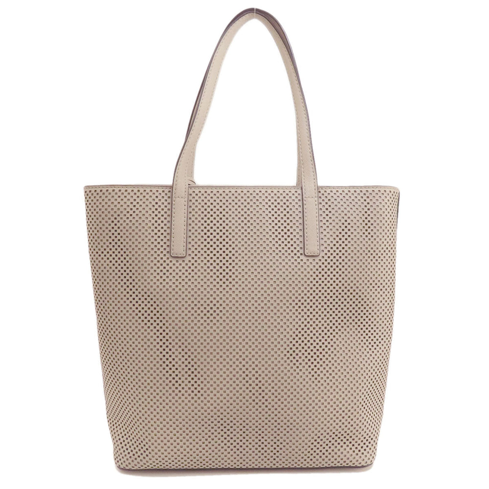 MICHAEL KORS Tote Bag leather gray Punching 2WAY Women Used Authentic