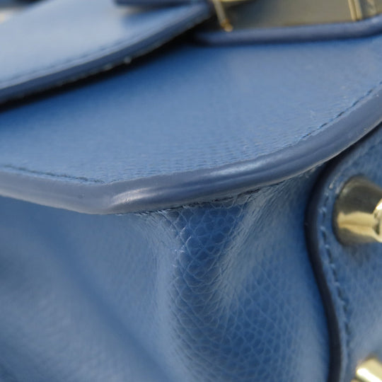 Furla Shoulder Bag leather blue metropolis