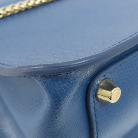 Furla Shoulder Bag leather blue metropolis