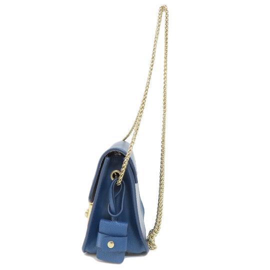 Furla Shoulder Bag leather blue metropolis