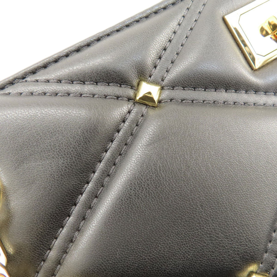 MICHAEL KORS Tote Bag leather black Serena Large Women Used Authentic