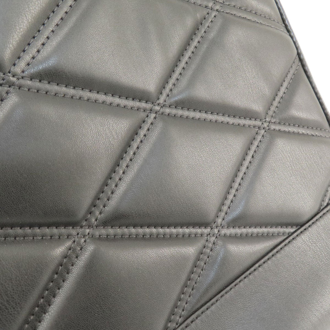MICHAEL KORS Tote Bag leather black Serena Large Women Used Authentic