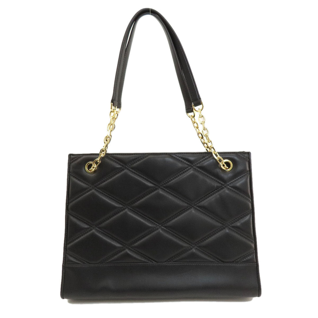 MICHAEL KORS Tote Bag leather black Serena Large Women Used Authentic