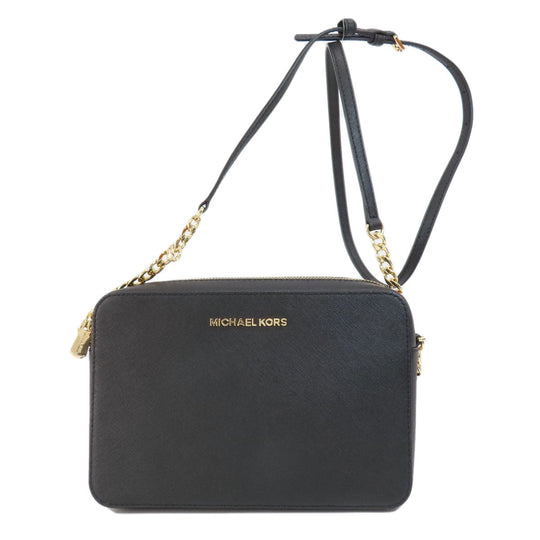 MICHAEL KORS Shoulder Bag PVC black logoMetal Women Used Authentic