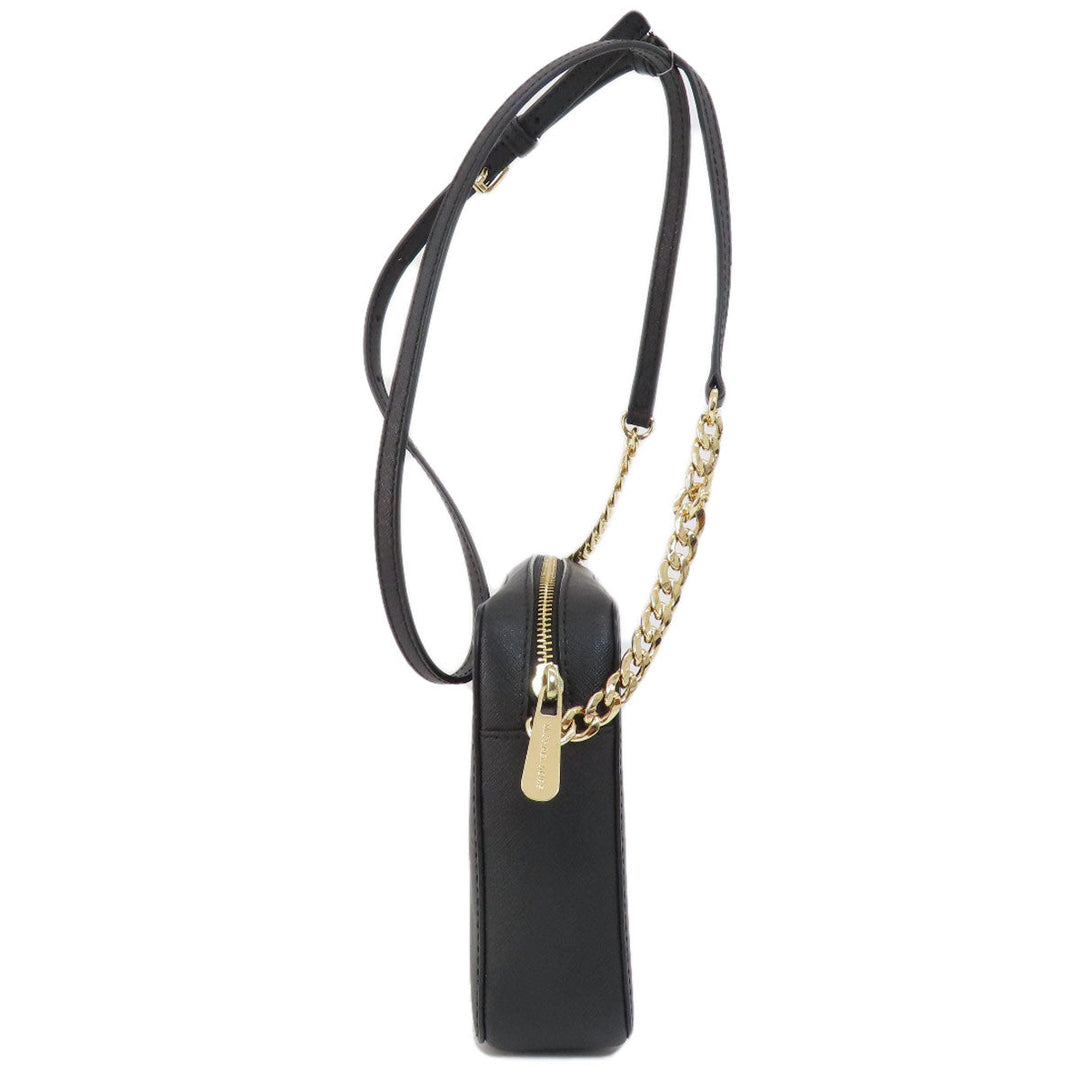MICHAEL KORS Shoulder Bag PVC black logoMetal Women Used Authentic