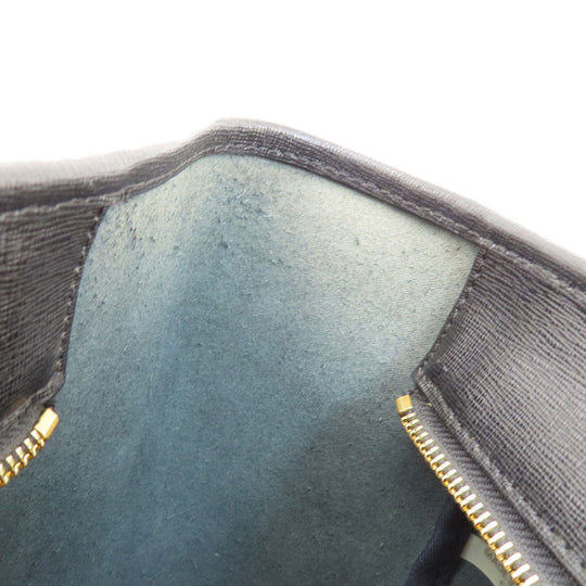 COACH Tote Bag 23576 leather black logo Women Used Authentic