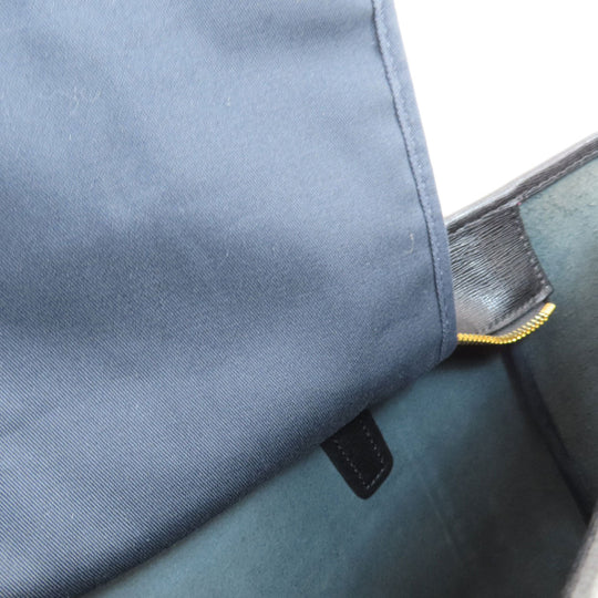 COACH Tote Bag 23576 leather black logo Women Used Authentic