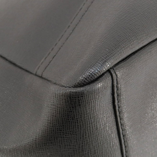 COACH Tote Bag 23576 leather black logo Women Used Authentic