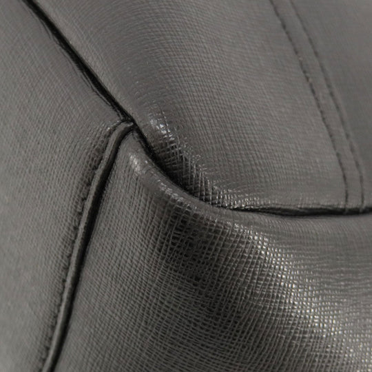 COACH Tote Bag 23576 leather black logo Women Used Authentic