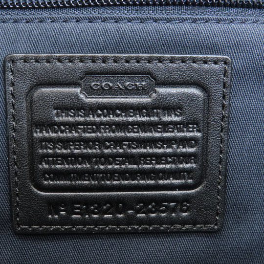 COACH Tote Bag 23576 leather black logo Women Used Authentic