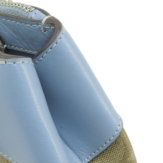 COACH Handbag F26139 PVC, Leather Brown Signature 2WAY Women Used Authentic