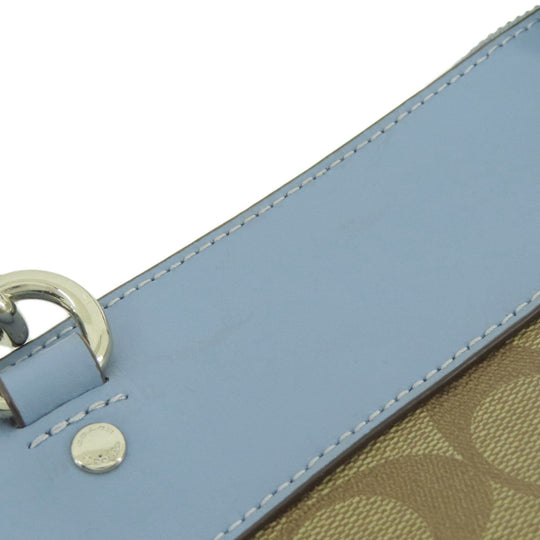 COACH Handbag F26139 PVC, Leather Brown Signature 2WAY Women Used Authentic