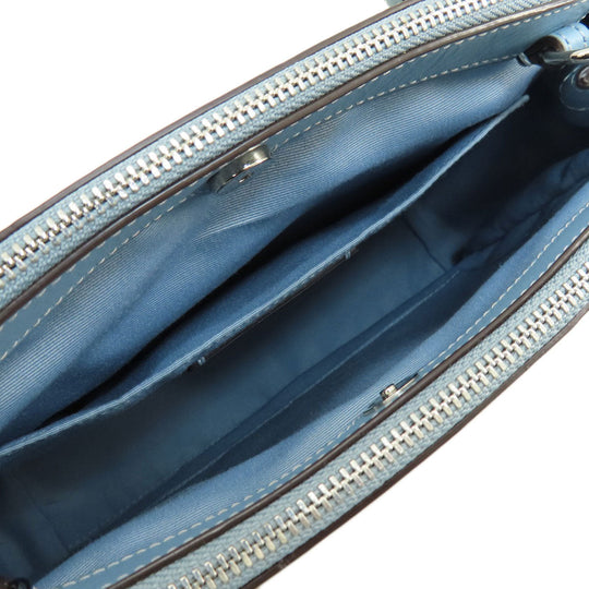 COACH Handbag F26139 PVC, Leather Brown Signature 2WAY Women Used Authentic