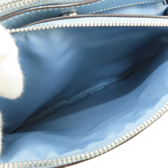 COACH Handbag F26139 PVC, Leather Brown Signature 2WAY Women Used Authentic