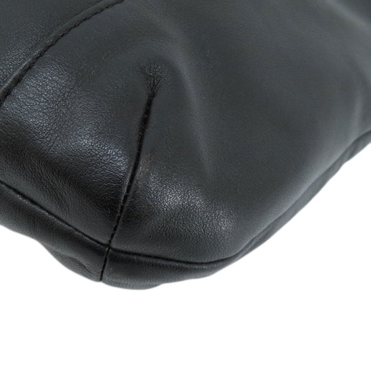 COACH Shoulder Bag F23948 leather black logo Women Used Authentic