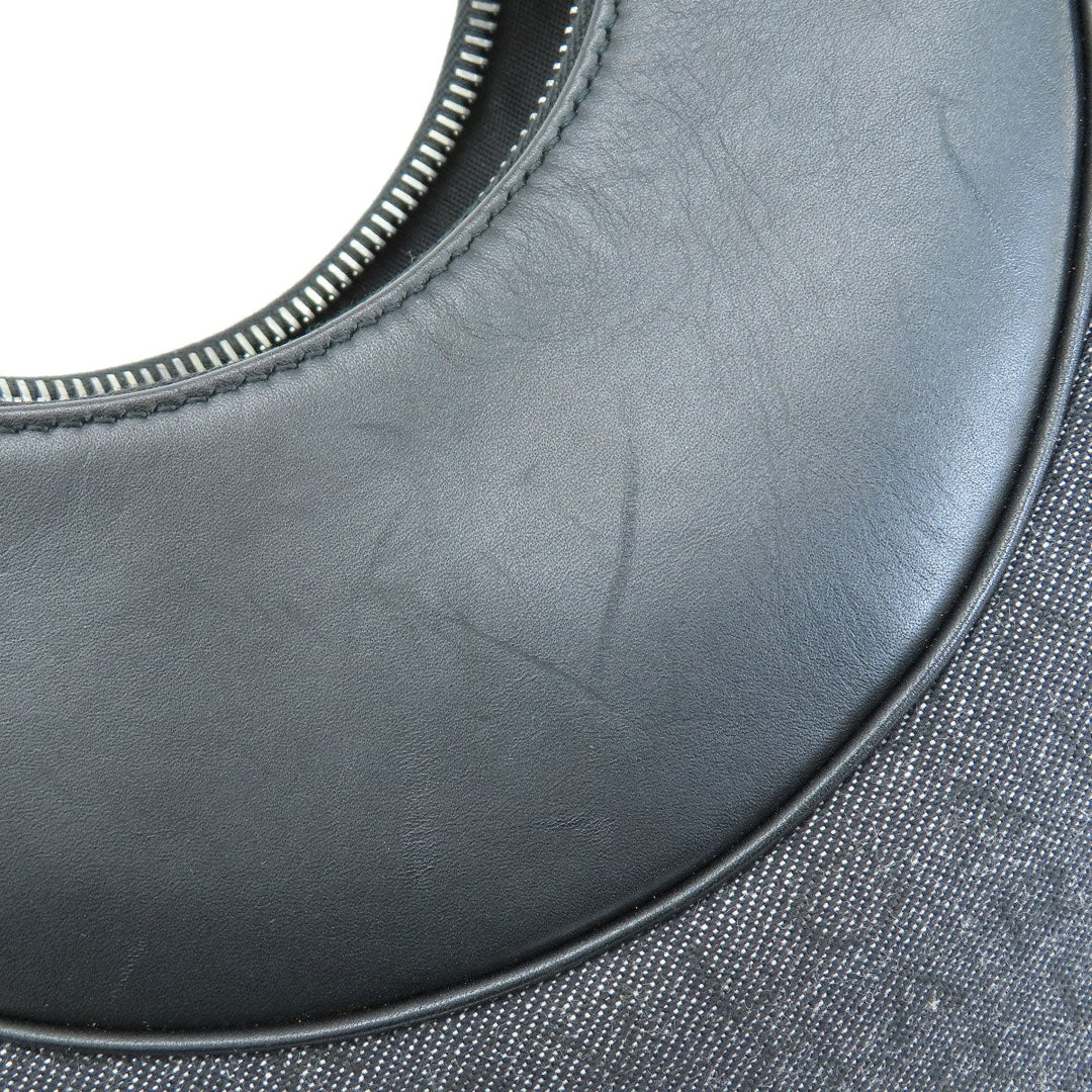 BVLGARI Shoulder Bag denim black O Bag Logomania