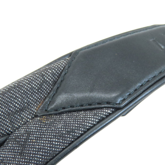 BVLGARI Shoulder Bag denim black O Bag Logomania