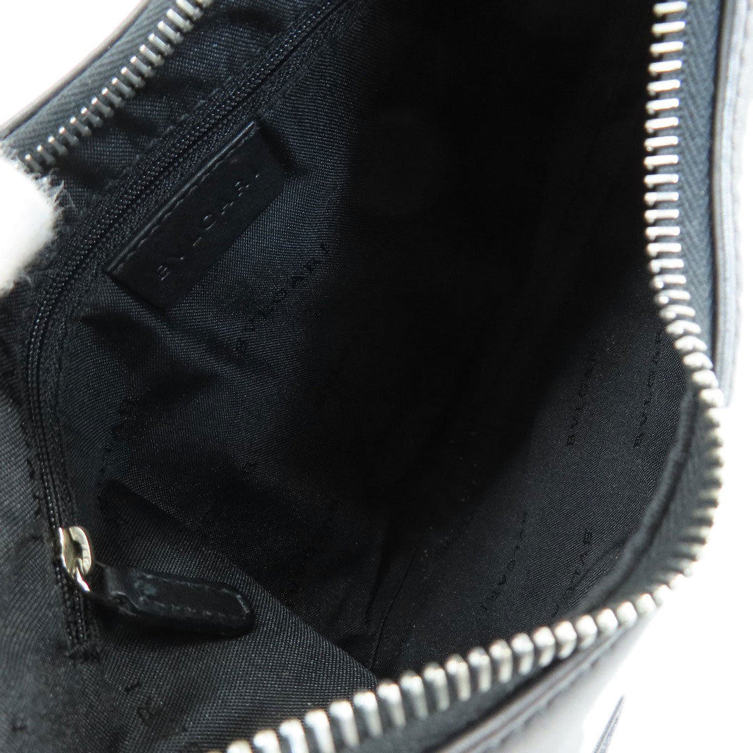 BVLGARI Shoulder Bag denim black O Bag Logomania