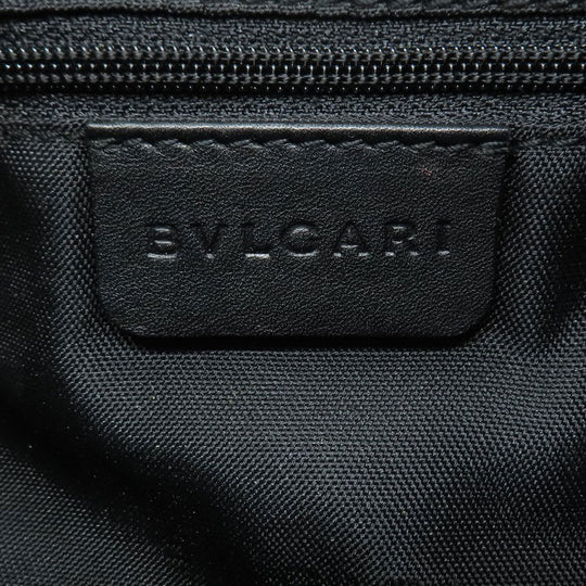 BVLGARI Shoulder Bag denim black O Bag Logomania