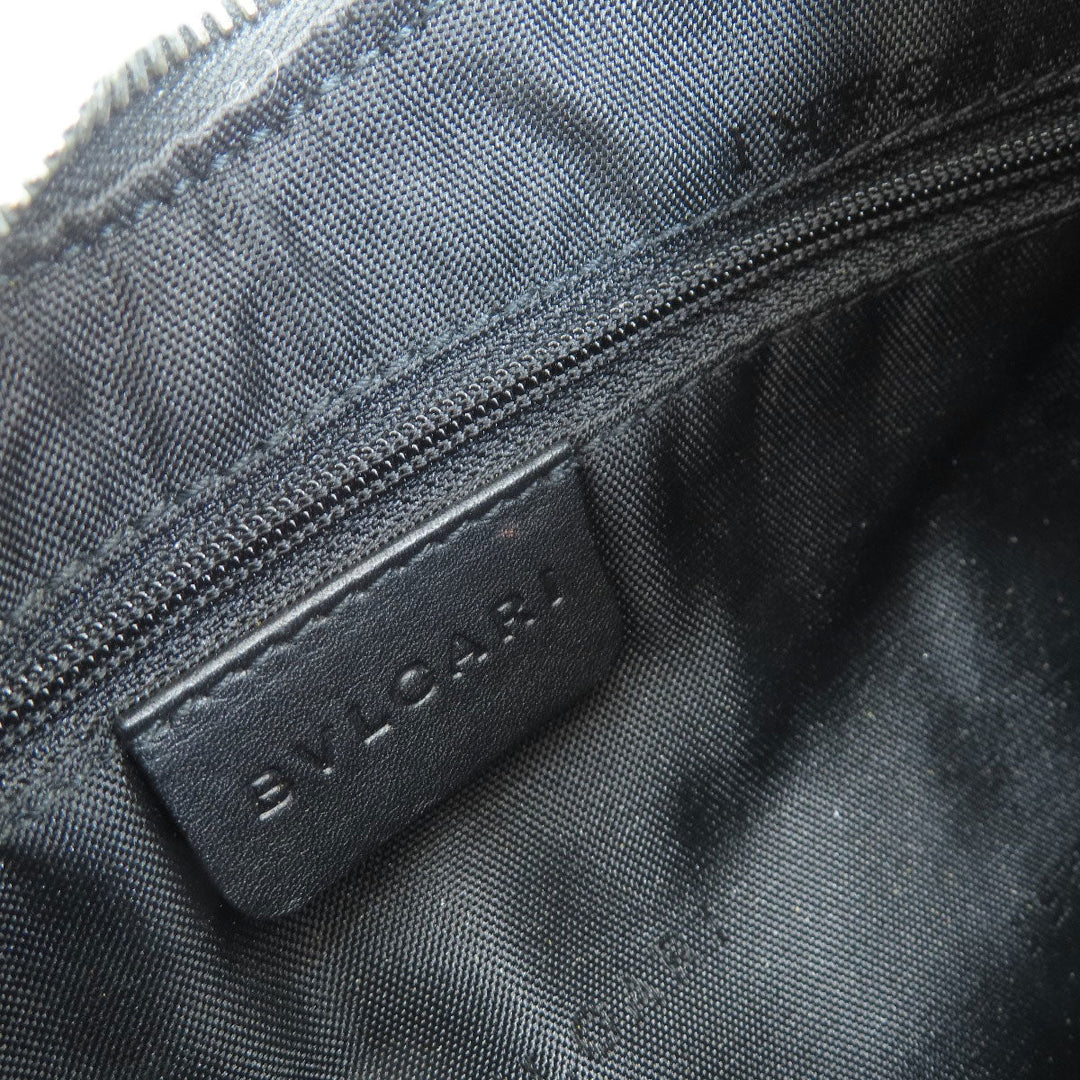 BVLGARI Shoulder Bag denim black O Bag Logomania