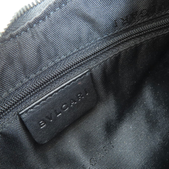BVLGARI Shoulder Bag denim black O Bag Logomania