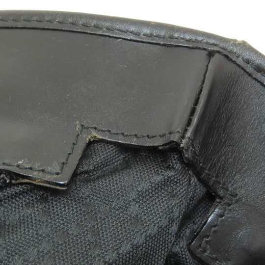 GUCCI Tote Bag canvas black Simple design Women Used Authentic