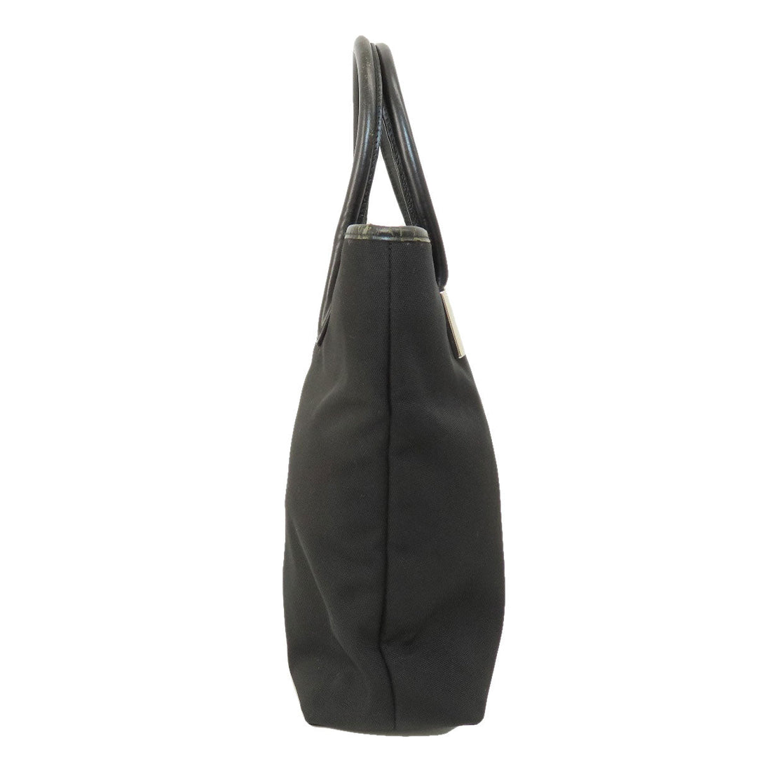 GUCCI Tote Bag canvas black Simple design Women Used Authentic