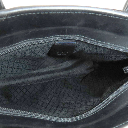 GUCCI Tote Bag canvas black Simple design Women Used Authentic