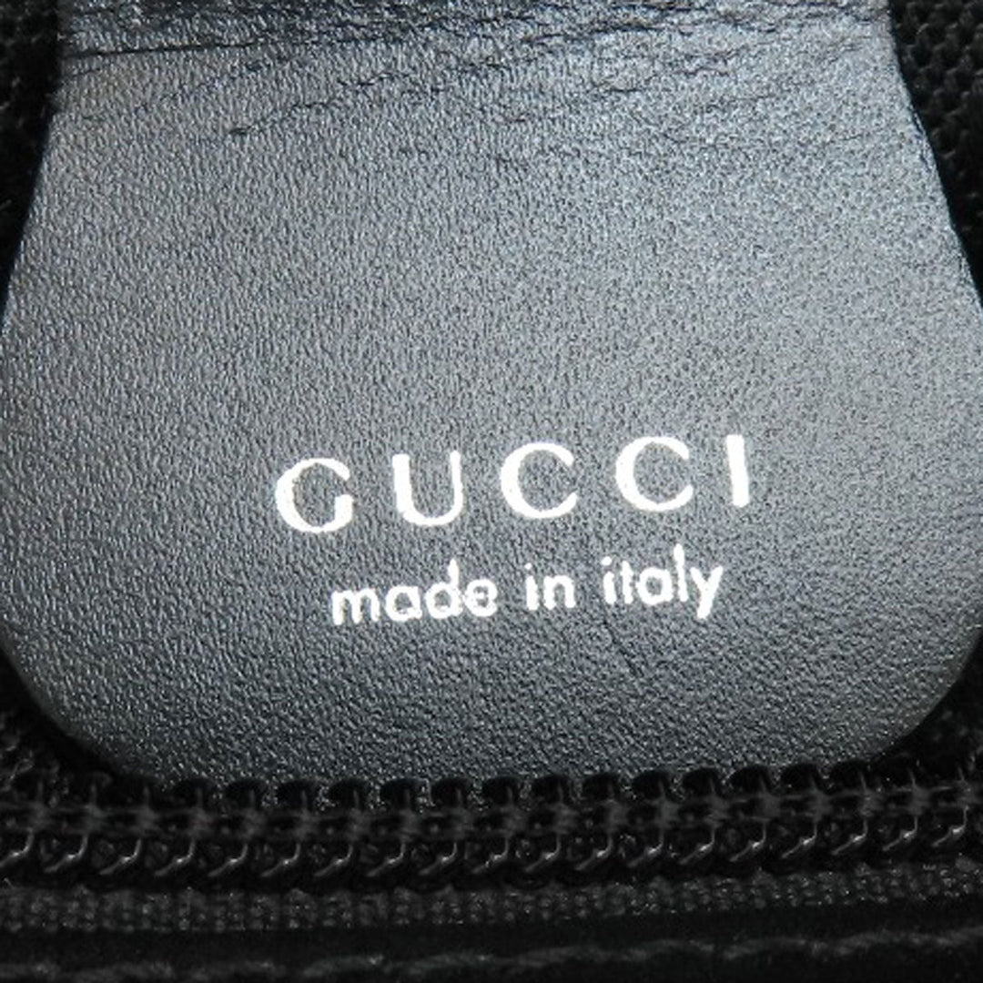 GUCCI Tote Bag canvas black Simple design Women Used Authentic