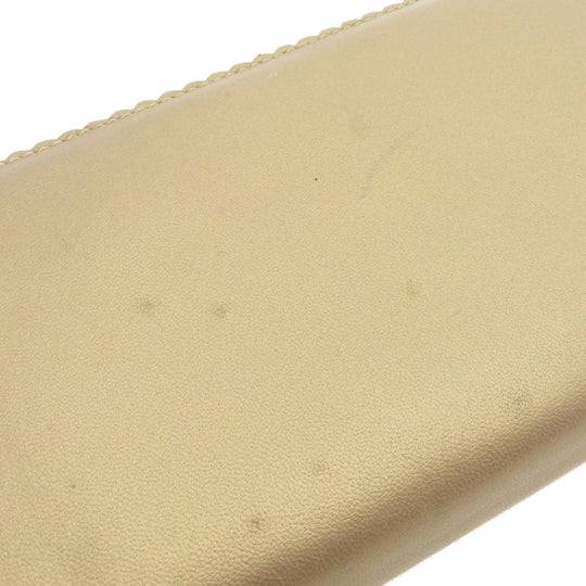 LOEWE Long Wallet Purse lambskin gold anagram Women Used Authentic