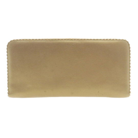 LOEWE Long Wallet Purse lambskin gold anagram Women Used Authentic