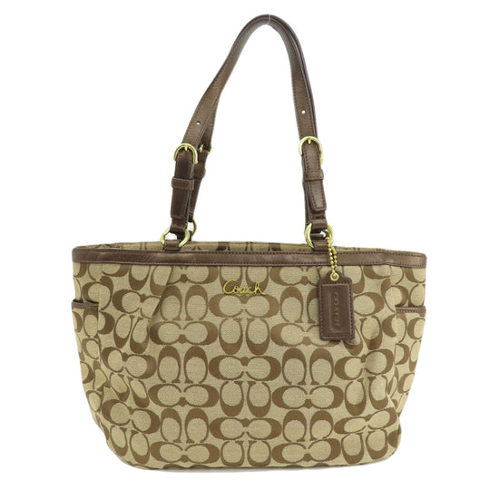 COACH Tote Bag F17726 canvas Brown Signature