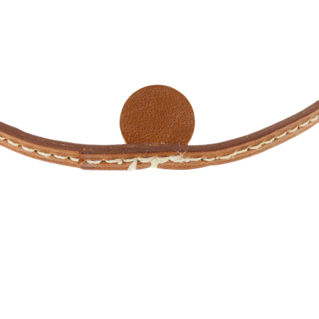 HERMES Necklace Buffalo horn beige Om PM Women Used Authentic
